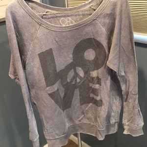 Chasor large love sweatshirt